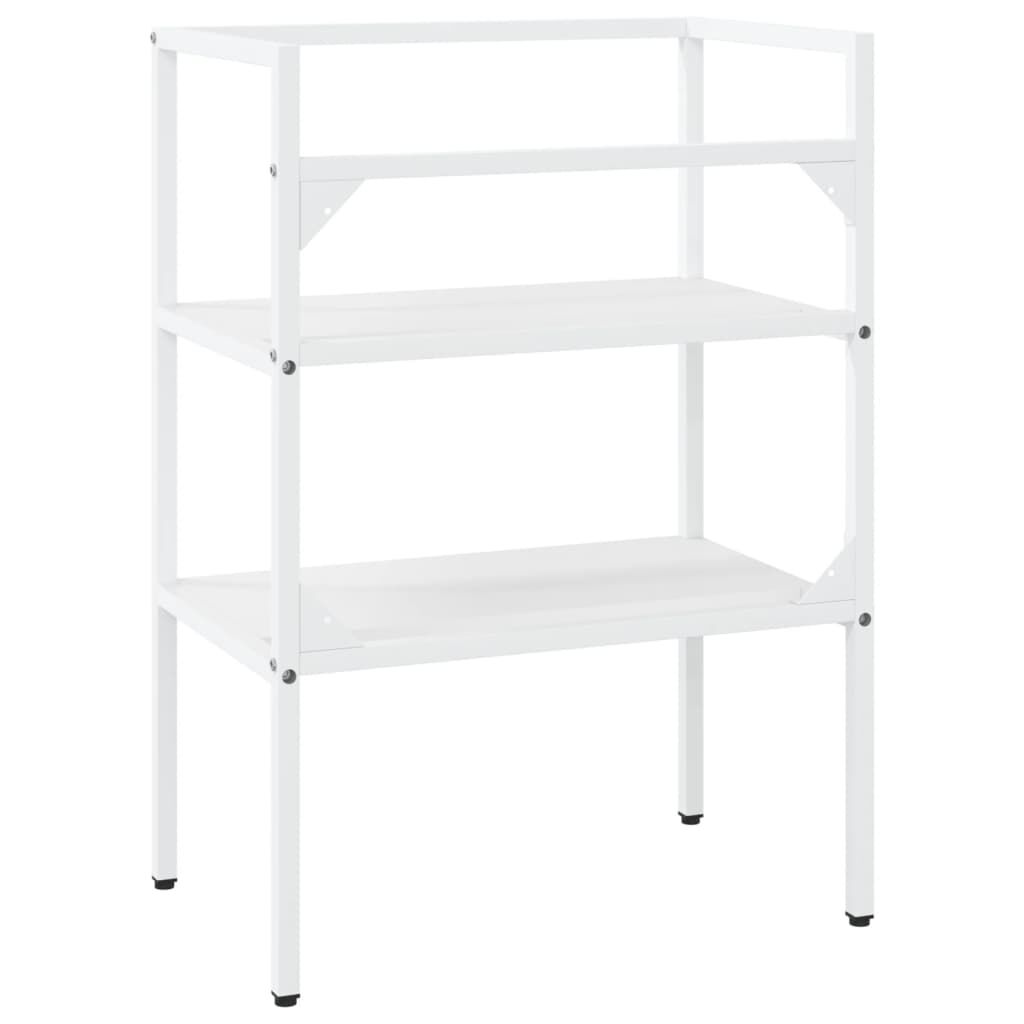 vidaXL Έπιπλο Μπάνιου Λευκό 59 x 38 x 83 εκ. Σιδερένιο