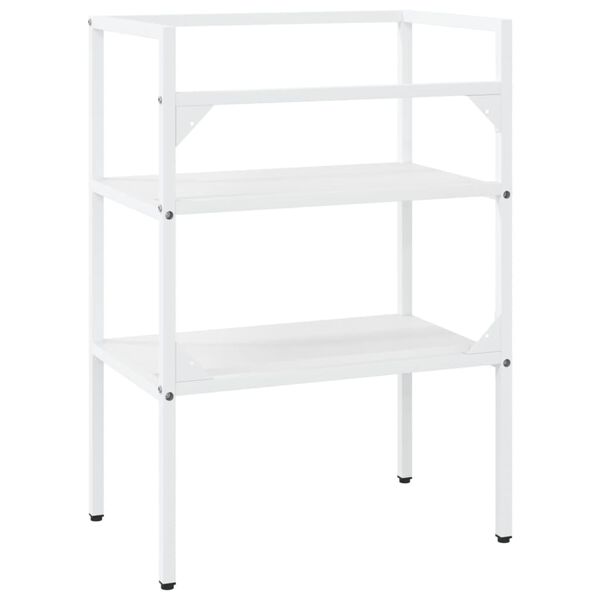 vidaXL Έπιπλο Μπάνιου Λευκό 59 x 38 x 83 εκ. Σιδερένιο