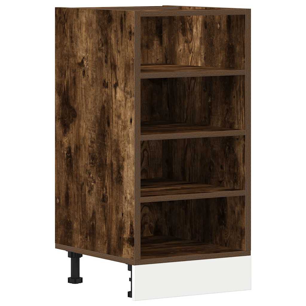 vidaXL Κάτω ντουλάπι Riga καπνιστή δρυς 40x44,5x81,5 cm