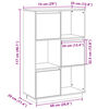 vidaXL Ντουλάπι Ψηλό Μελί 74 x 35 x 117 εκ. από Μασίφ Ξύλο Πεύκου