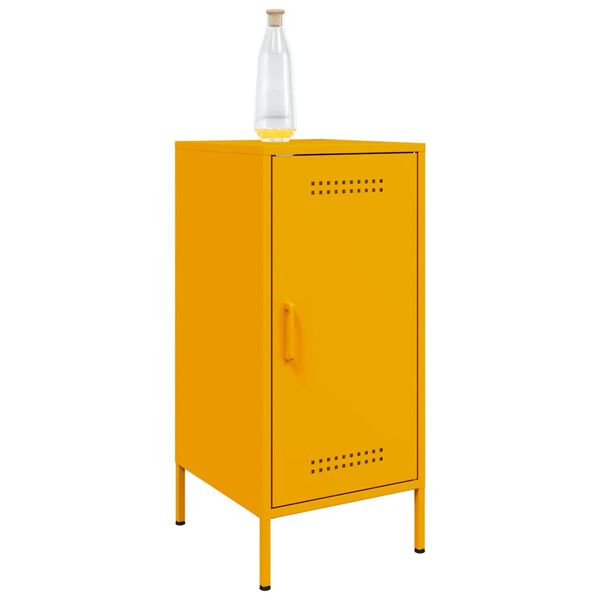 vidaXL Ντουλάπια 2 τεμ. Μουσταρδί 36x39x79 εκ. από Χάλυβα
