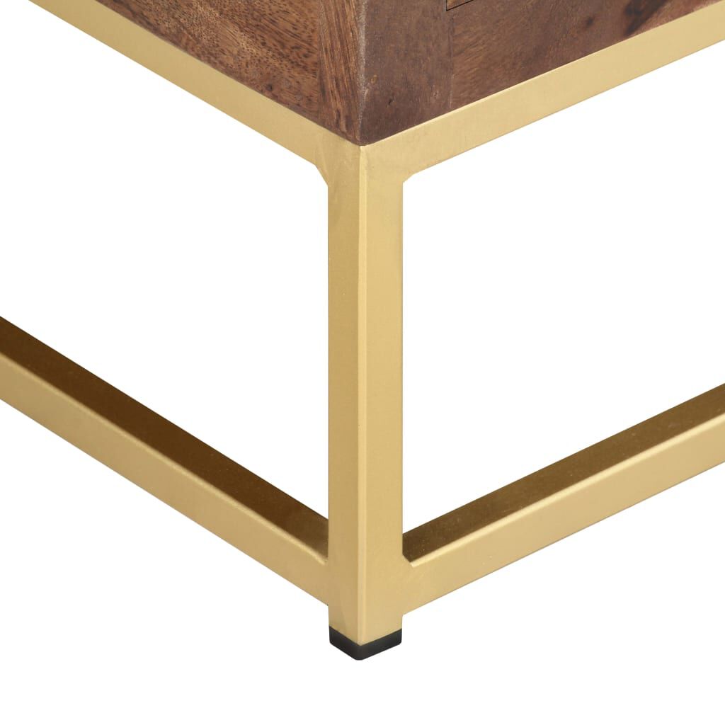 vidaXL Έπιπλο Τηλεόρασης 138 x 30 x 46 εκ. από Μασίφ Ξύλο Μάνγκο