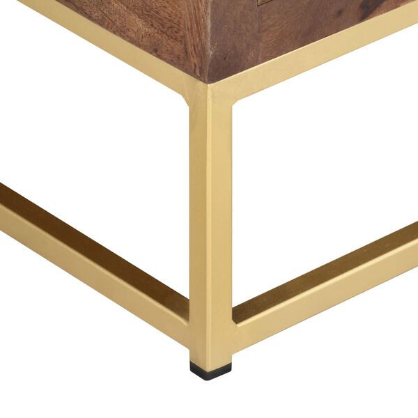 vidaXL Έπιπλο Τηλεόρασης 138 x 30 x 46 εκ. από Μασίφ Ξύλο Μάνγκο