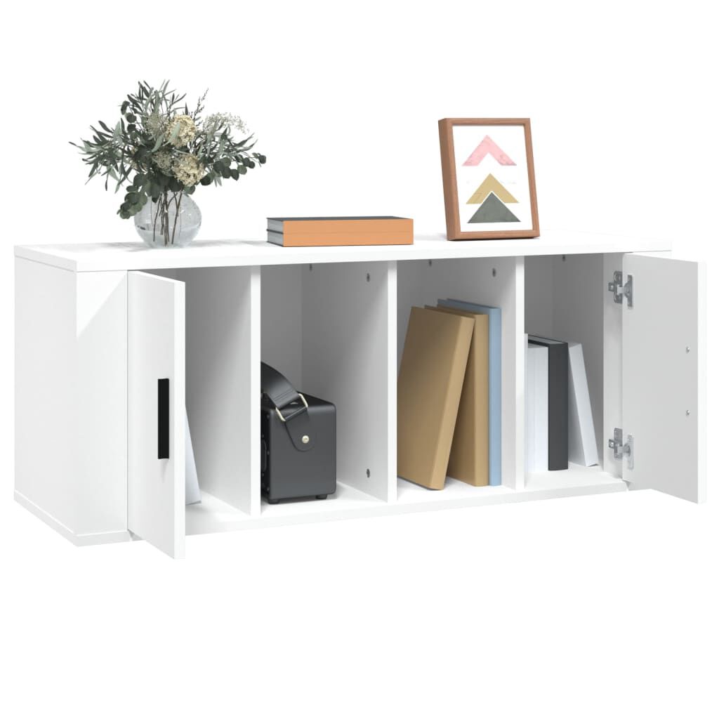 vidaXL Έπιπλο Τηλεόρασης Λευκό 100 x 35 x 40 εκ. Επεξ. Ξύλο