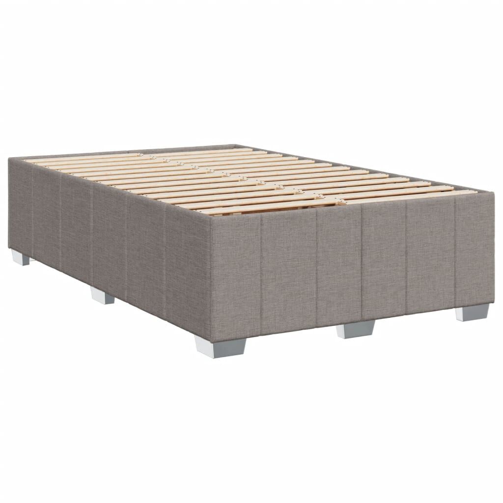 vidaXL Σκελετός Κρεβατιού Χωρίς Στρώμα Taupe 120x200 εκ. Υφασμάτινο
