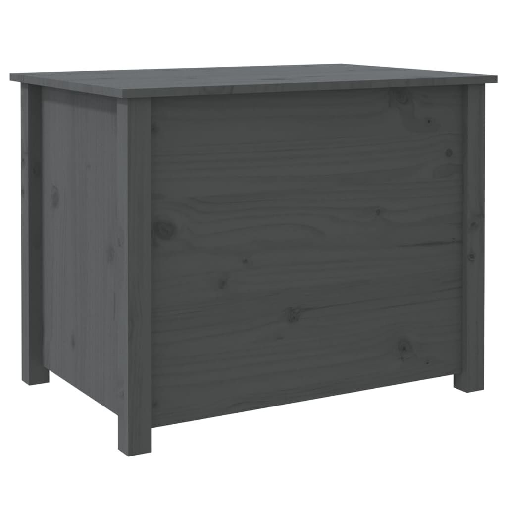 vidaXL Τραπεζάκι Σαλονιού Γκρι 71x49x55 εκ. από Μασίφ Ξύλο Πεύκου