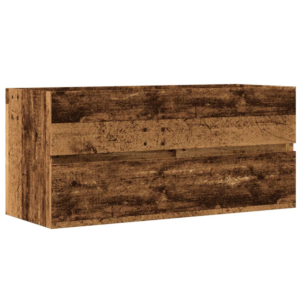 vidaXL Ντουλάπι Νιπτήρα Μαύρο 100x38,5x45 εκ. Επεξεργασμένο Ξύλο