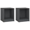 vidaXL &Kappa;&omicron;&mu;&omicron;&delta;ί&nu;&alpha; 2 &tau;&epsilon;&mu;. &Gamma;&kappa;&rho;&iota; 35,5 x 33,5 x 41,5&epsilon;&kappa; &alpha;&pi;ό &Mu;&alpha;&sigma;ί&phi; &Xi;ύ&lambda;&omicron; &Pi;&epsilon;ύ&kappa;&omicron;&upsilon;