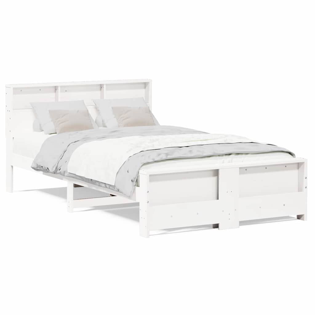 vidaXL Σκελετός Κρεβατιού Καφέ 180 x 200 cm Μασίφ ξύλο πεύκου