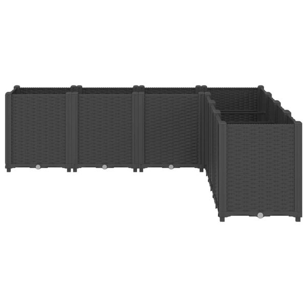 vidaXL &Zeta;&alpha;&rho;&nu;&tau;&iota;&nu;&iota;έ&rho;&alpha; &Kappa;ή&pi;&omicron;&upsilon; &Mu;&alpha;ύ&rho;&eta; 160x160x53 &epsilon;&kappa;. &Pi;&omicron;&lambda;&upsilon;&pi;&rho;&omicron;&pi;&upsilon;&lambda;έ&nu;&iota;&omicron;