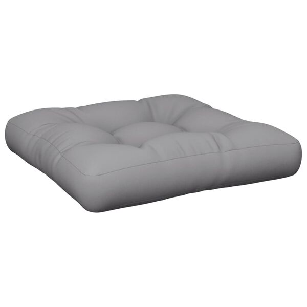 vidaXL Μαξιλάρι Παλέτας Γκρι 58 x 58 x 10 εκ. από Ύφασμα