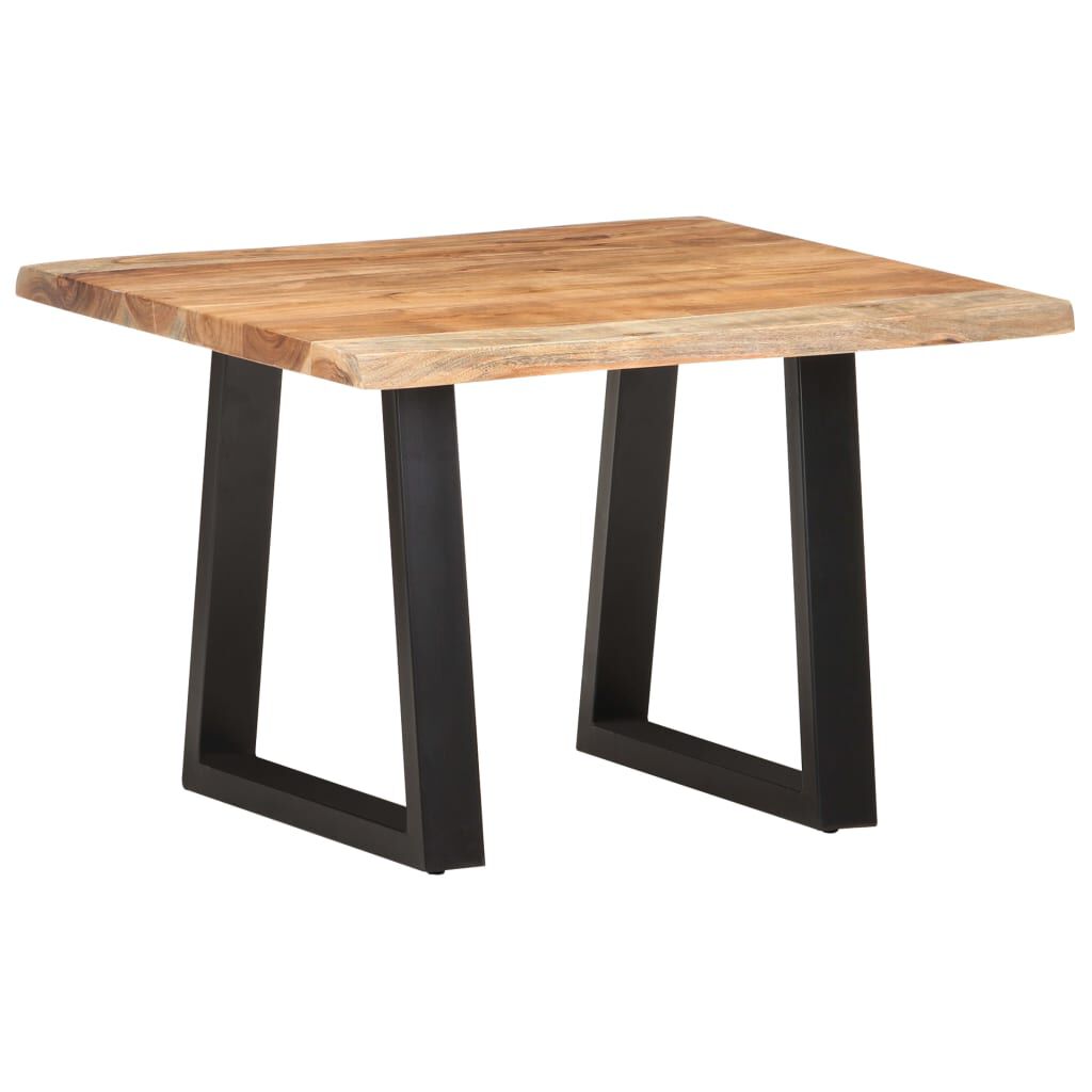 vidaXL Τραπεζάκι Σαλονιού Live Edge 60x60x40 εκ. Μασίφ Ξύλο Ακακίας