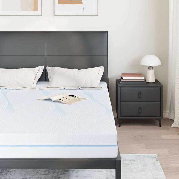 vidaXL Στρώμα Λευκό 140 x 190 cm Pěna