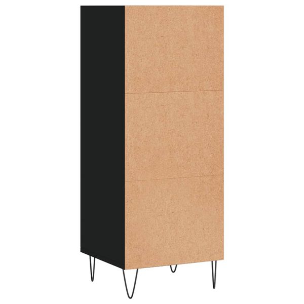 vidaXL Ντουλάπι Μαύρο 34,5x32,5x90 εκ. Επεξεργασμένο Ξύλο