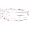 vidaXL &Kappa;&rho;&epsilon;&beta;ά&tau;&iota; Boxspring &mu;&epsilon; &Sigma;&tau;&rho;ώ&mu;&alpha; Taupe 120x190 &epsilon;&kappa;. &Upsilon;&phi;&alpha;&sigma;&mu;ά&tau;&iota;&nu;&omicron;