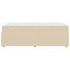 vidaXL Σκελετός Κρεβατιού με στρώμα Κρεμ 80 x 200 cm ύφασμα