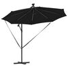 vidaXL Ομπρέλα Cantilever Banana Μαύρο 294 x 294 x 248 cm