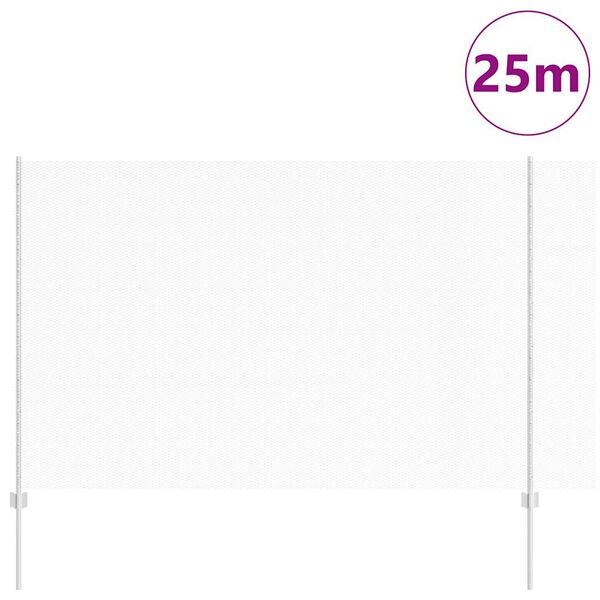 vidaXL &Tau;&epsilon;&nu;&tau;ώ&tau;&omicron; &mu;&epsilon; &sigma;&tau;ή&rho;&iota;&gamma;&mu;&alpha; &Alpha;&sigma;&eta;&mu;ί 1,6 x 25 m &Alpha;&tau;&sigma;ά&lambda;&iota;