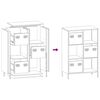 vidaXL Ντουλάπι Πράσινο Λαδί 68x39x103,5 εκ. από Ατσάλι