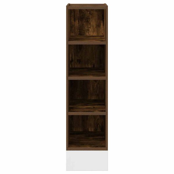 vidaXL Ντουλάπι Δαπέδου Riga Καπνιστή βελανιδιά 20x44,5x81,5εκ.