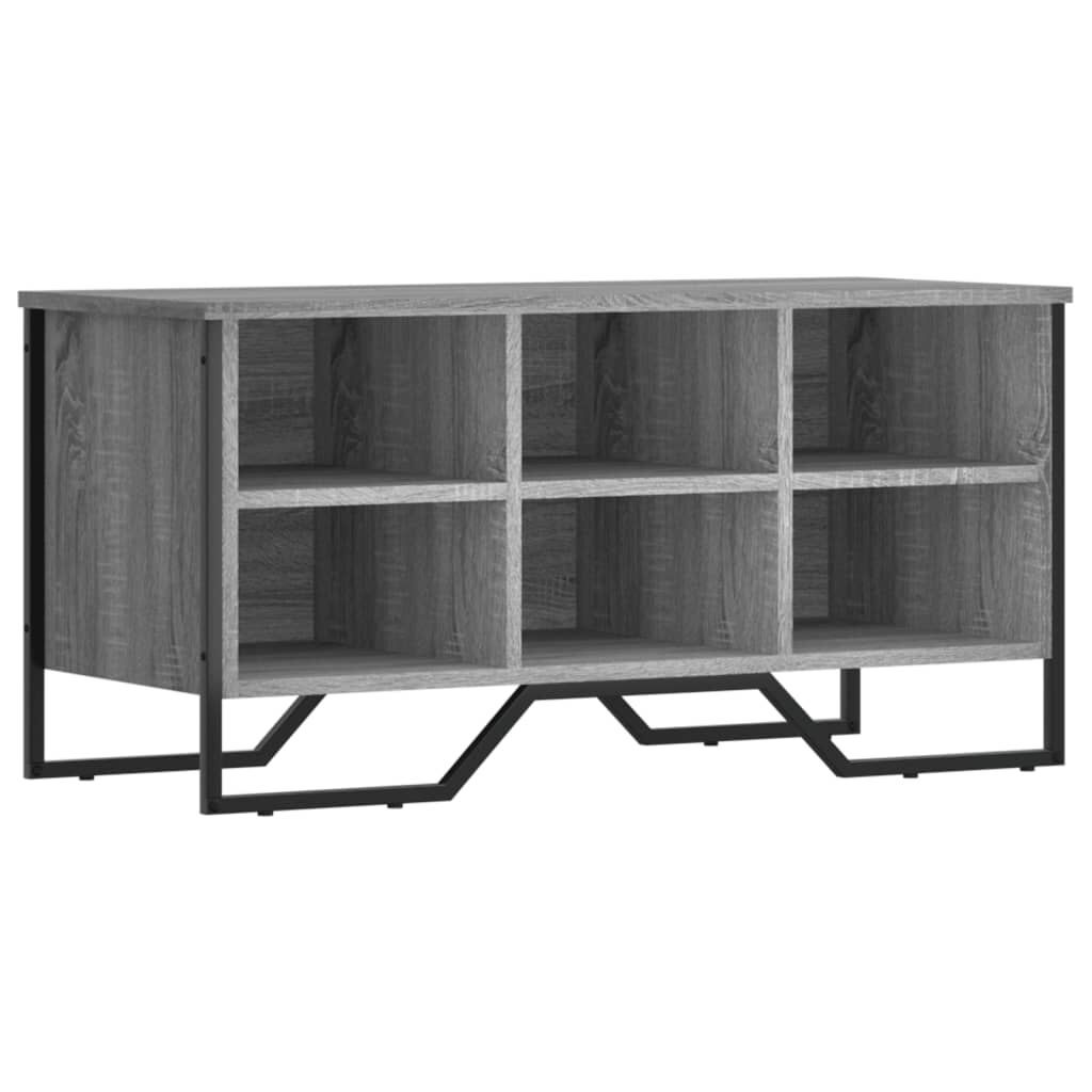 vidaXL Παπουτσοθήκη Γκρι Sonoma 90x38x45,5 εκ. από Επεξεργ. Ξύλο