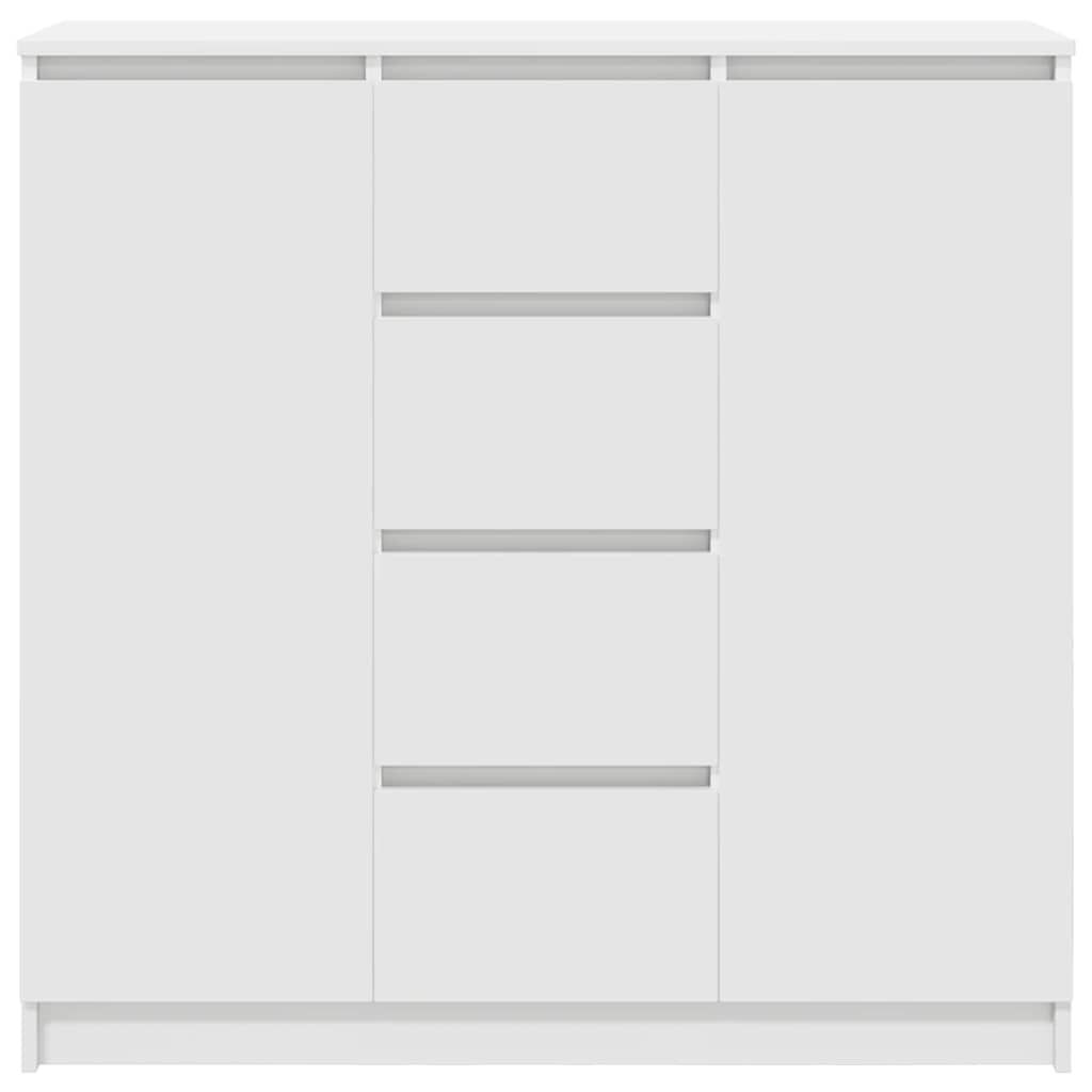 vidaXL Συρταριέρα με Συρτάρια Λευκή 100,5x35x98,5 εκ. από Επεξ. Ξύλο