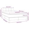 vidaXL &Kappa;&rho;&epsilon;&beta;ά&tau;&iota; Boxspring &mu;&epsilon; &Sigma;&tau;&rho;ώ&mu;&alpha; & LED &Alpha;&nu;.&Gamma;&kappa;&rho;&iota; 120x200 &epsilon;&kappa; &Upsilon;&phi;&alpha;&sigma;&mu;ά&tau;&iota;&nu;&omicron;