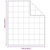 vidaXL Set Παπλώματος Χειμώνα με μαξιλάρι 3 pcs Λευκό 240 x 220 cm
