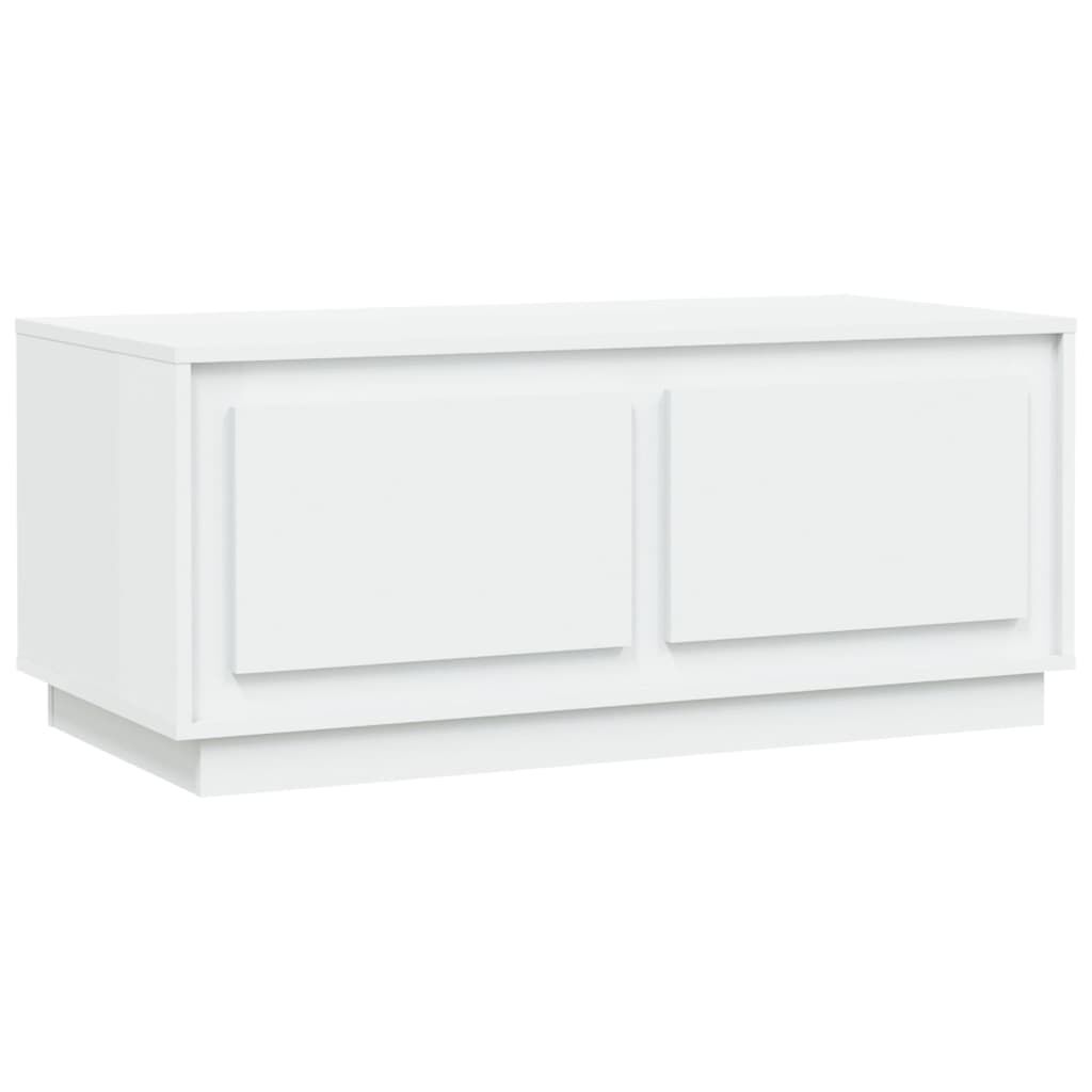 vidaXL Τραπεζάκι Σαλονιού Λευκό 102 x 50 x 44 εκ. Επεξεργασμένο Ξύλο