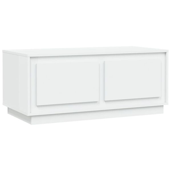 vidaXL Τραπεζάκι Σαλονιού Λευκό 102 x 50 x 44 εκ. Επεξεργασμένο Ξύλο