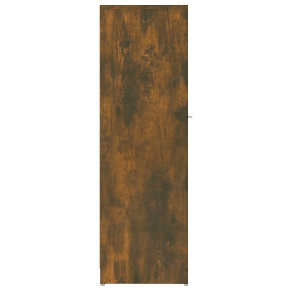 vidaXL Ντουλάπι Μπάνιου Καπνιστή Δρυς 30x30x95 εκ. Επεξεργασμένο Ξύλο