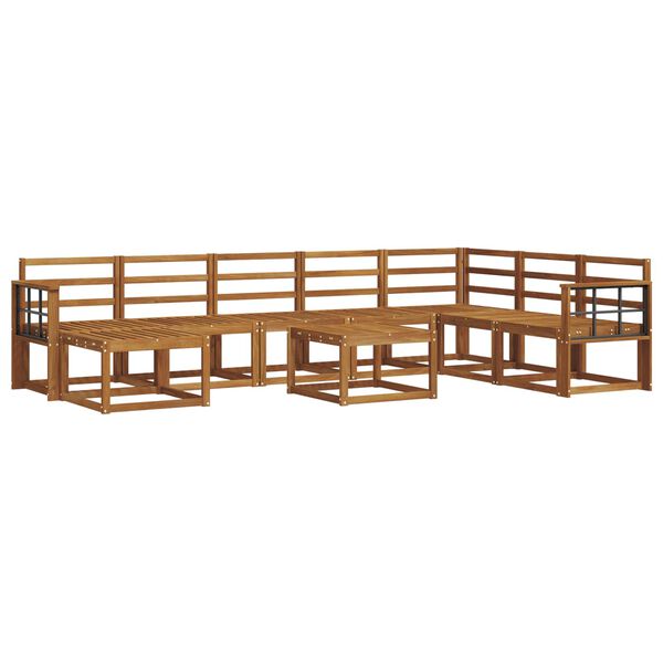 vidaXL &Sigma;&epsilon;&iota;&rho;ά &Kappa;&alpha;&nu;&alpha;&pi;έ &Epsilon;&xi;&omega;&tau;&epsilon;&rho;&iota;&kappa;&omicron;ύ 9 pcs &Phi;&upsilon;&sigma;&iota;&kappa;ό &Sigma;&tau;&epsilon;&rho;&epsilon;ό &Xi;ύ&lambda;&omicron; &Alpha;&kappa;&alpha;&kappa;ί&alpha;&sigmaf;