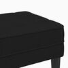 vidaXL παγκάκι Μαύρο 113 x 57 x 39 εκ. ύφασμα