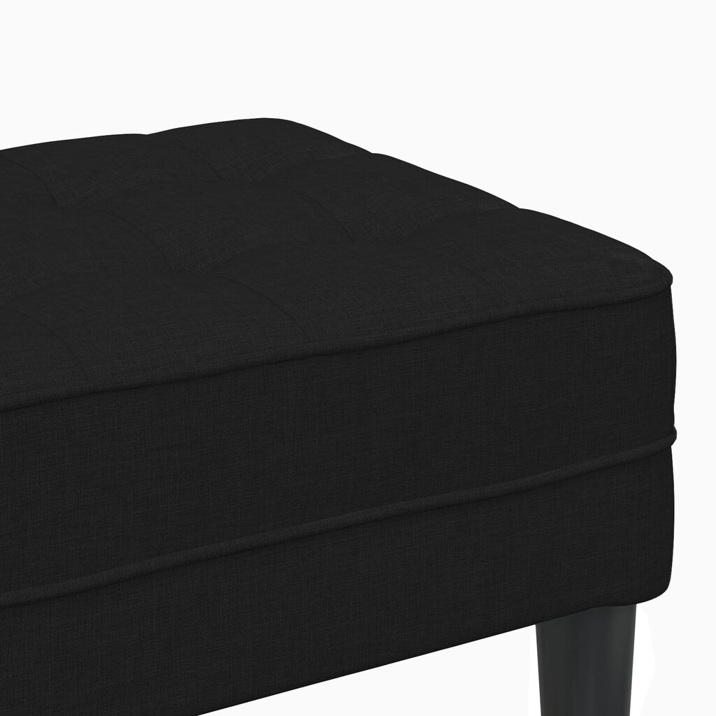 vidaXL Παγκάκι Μαύρο 113x57x39 εκ Υφάσματος