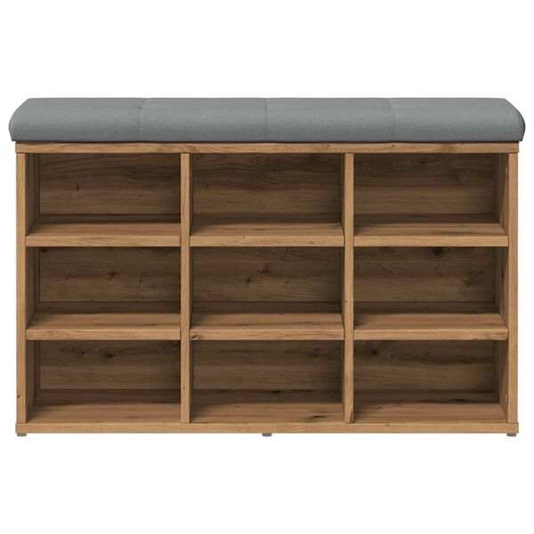 Πάγκος παπουτσιών vidaXL Artisan Oak 82x32x50 cm Κατασκευασμένο ξύλο