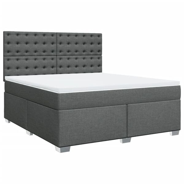 vidaXL &Kappa;&rho;&epsilon;&beta;ά&tau;&iota; Boxspring &mu;&epsilon; &Sigma;&tau;&rho;ώ&mu;&alpha; &Sigma;&kappa;&omicron;ύ&rho;&omicron; &Gamma;&kappa;&rho;&iota; 180x200 &epsilon;&kappa; &Upsilon;&phi;&alpha;&sigma;&mu;ά&tau;&iota;&nu;