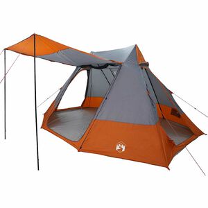vidaXL &Sigma;&kappa;&eta;&nu;ή Camping 10 &alpha;&tau;ό&mu;&omega;&nu; &Alpha;&delta;&iota;ά&beta;&rho;&omicron;&chi;&omicron; &Gamma;&kappa;&rho;&iota; &kappa;&alpha;&iota; &Pi;&omicron;&rho;&tau;&omicron;&kappa;&alpha;&lambda;ί &tau;&alpha;&phi;&tau;ά&sigmaf;