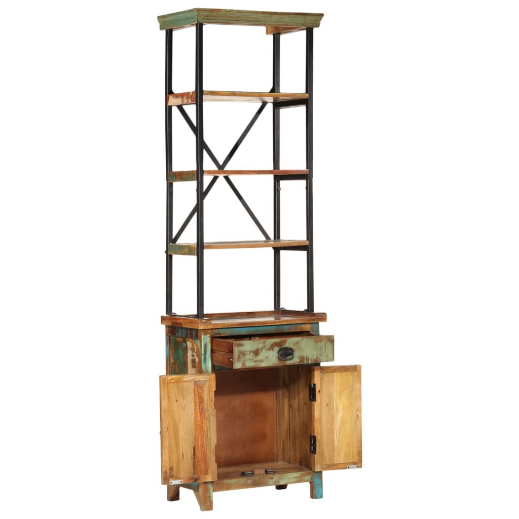vidaXL Ντουλάπι Ψηλό 55x30x180 εκ. από Μασίφ Ανακυκλωμένο Ξύλο