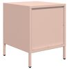 vidaXL Κομοδίνο Ροζ 35x39x43,5 εκ. από Χάλυβα