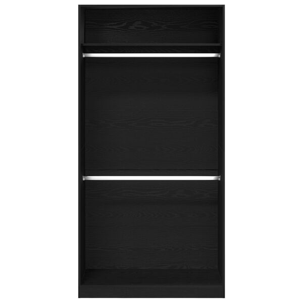 vidaXL Ντουλάπι Μαύρη δρυς 100 x 50 x 200 εκ. Επεξεργασμένο ξύλο