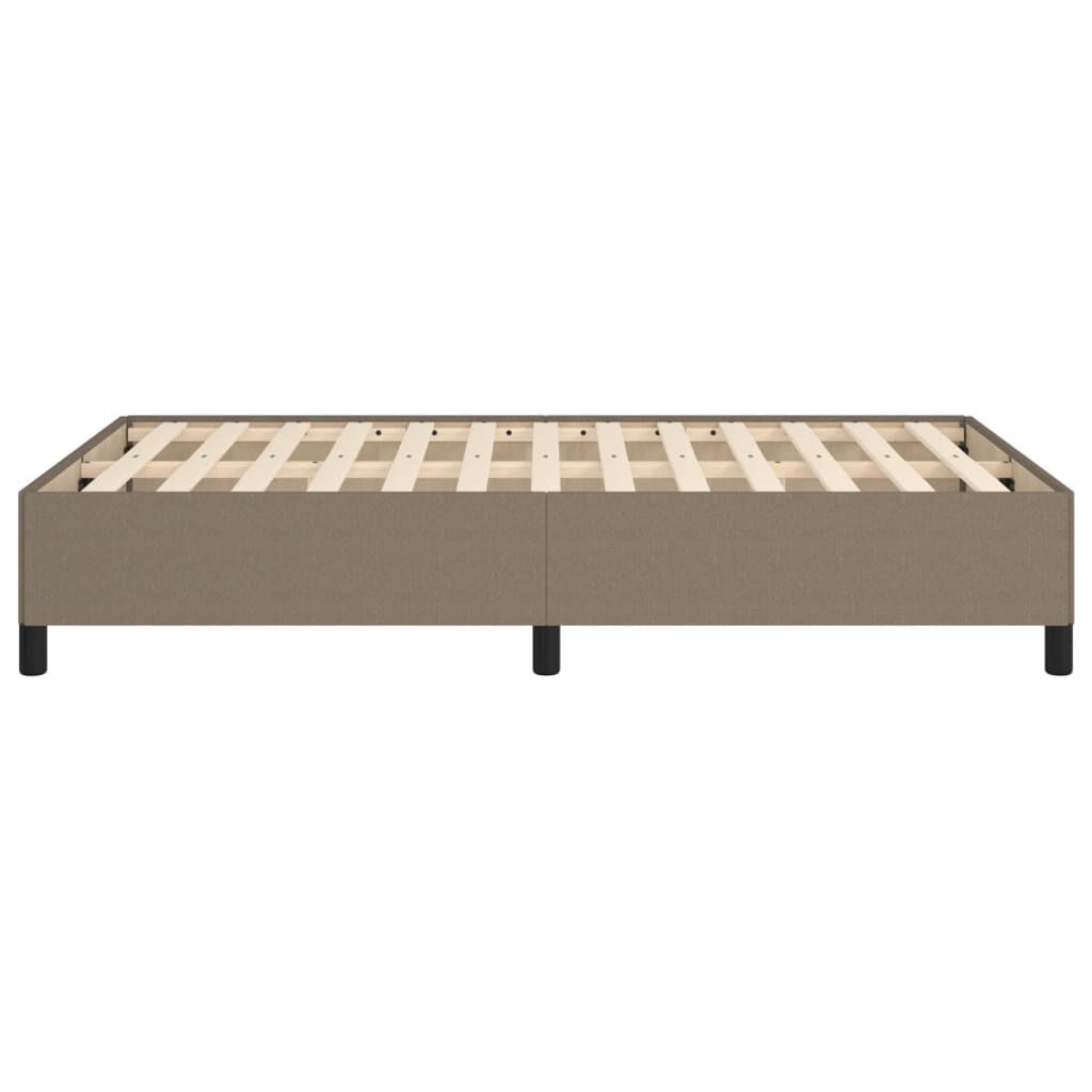 vidaXL Σκελετός Κρεβατιού Χωρίς Στρώμα Taupe 120x200 εκ. Υφασμάτινο