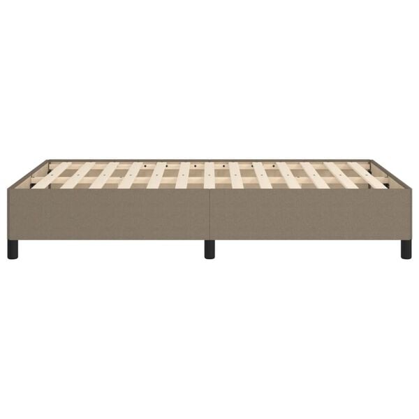 vidaXL Σκελετός Κρεβατιού Χωρίς Στρώμα Taupe 120x200 εκ. Υφασμάτινο