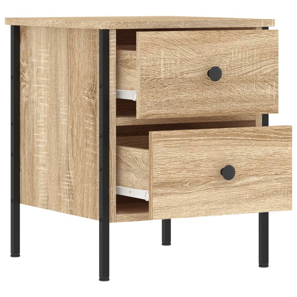 vidaXL Κομοδίνα 2 Τεμ. Sonoma Δρυς 40x42x50 εκ. από Επεξεργασμένο Ξύλο