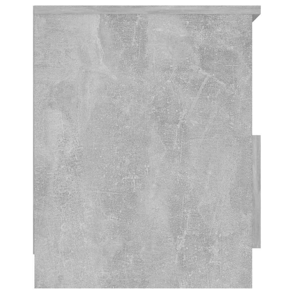 vidaXL Κομοδίνο Γκρι Σκυροδέματος 40 x 40 x 50 εκ. από Επεξ. Ξύλο