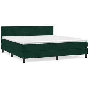 vidaXL &Kappa;&rho;&epsilon;&beta;ά&tau;&iota; Boxspring &mu;&epsilon; &Sigma;&tau;&rho;ώ&mu;&alpha; &Sigma;&kappa;&omicron;ύ&rho;&omicron; &Pi;&rho;ά&sigma;&iota;&nu;&omicron; 160x200&epsilon;&kappa;. &Beta;&epsilon;&lambda;&omicron;ύ&delta;&iota;&nu;&omicron;