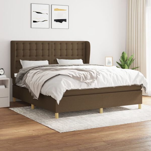 vidaXL &Kappa;&rho;&epsilon;&beta;ά&tau;&iota; Boxspring &mu;&epsilon; &Sigma;&tau;&rho;ώ&mu;&alpha; &Sigma;&kappa;&omicron;ύ&rho;&omicron; &Kappa;&alpha;&phi;έ 180x200 &epsilon;&kappa; &Upsilon;&phi;&alpha;&sigma;&mu;ά&tau;&iota;&nu;&omicron;