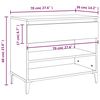 vidaXL Παπουτσοθήκη Γκρι Sonoma 70x36x60 εκ. από Επεξεργασμένο Ξύλο