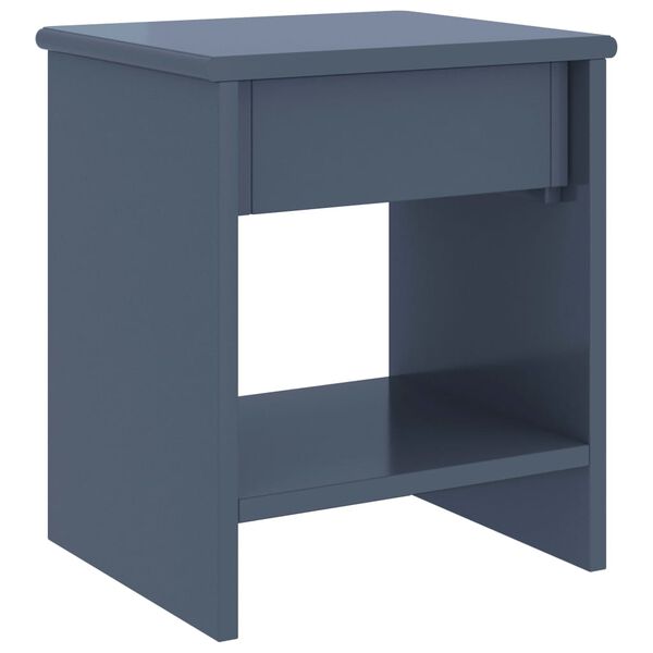 vidaXL Κομοδίνο Ανοιχτό Γκρι 35 x 30 x 40 εκ. Μασίφ Ξύλο Πεύκου