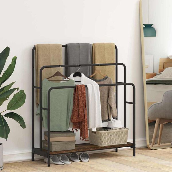 vidaXL &Rho;ά&phi;&iota; &Rho;&omicron;ύ&chi;&omega;&nu; &mu;&epsilon; &rho;ά&phi;&iota; &Kappa;&alpha;&pi;&nu;&iota;&sigma;&tau;ό &Delta;&rho;ύ&sigmaf; 90 x 30 x 100,5 &epsilon;&kappa;.