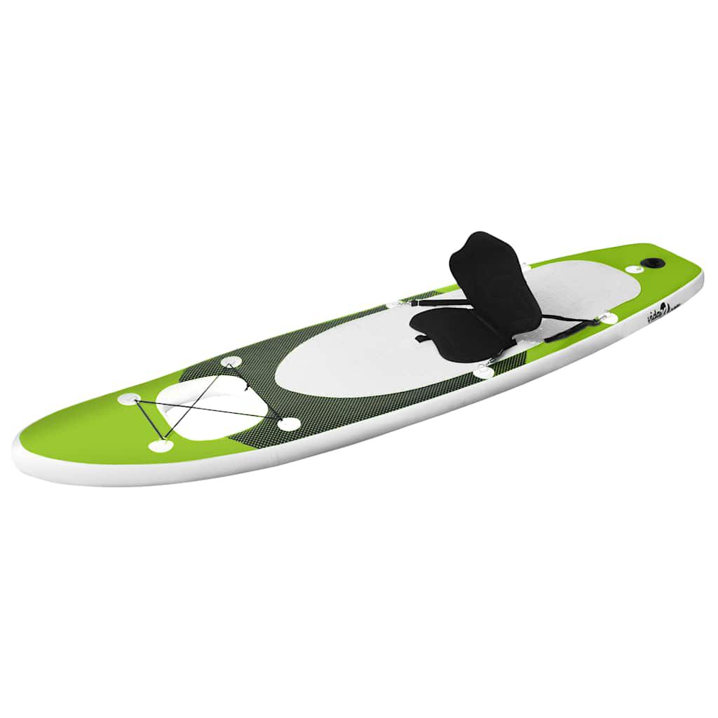 vidaXL Σανίδα SUP Φουσκωτή Σετ Πράσινη 300 x 76 x 10 εκ.